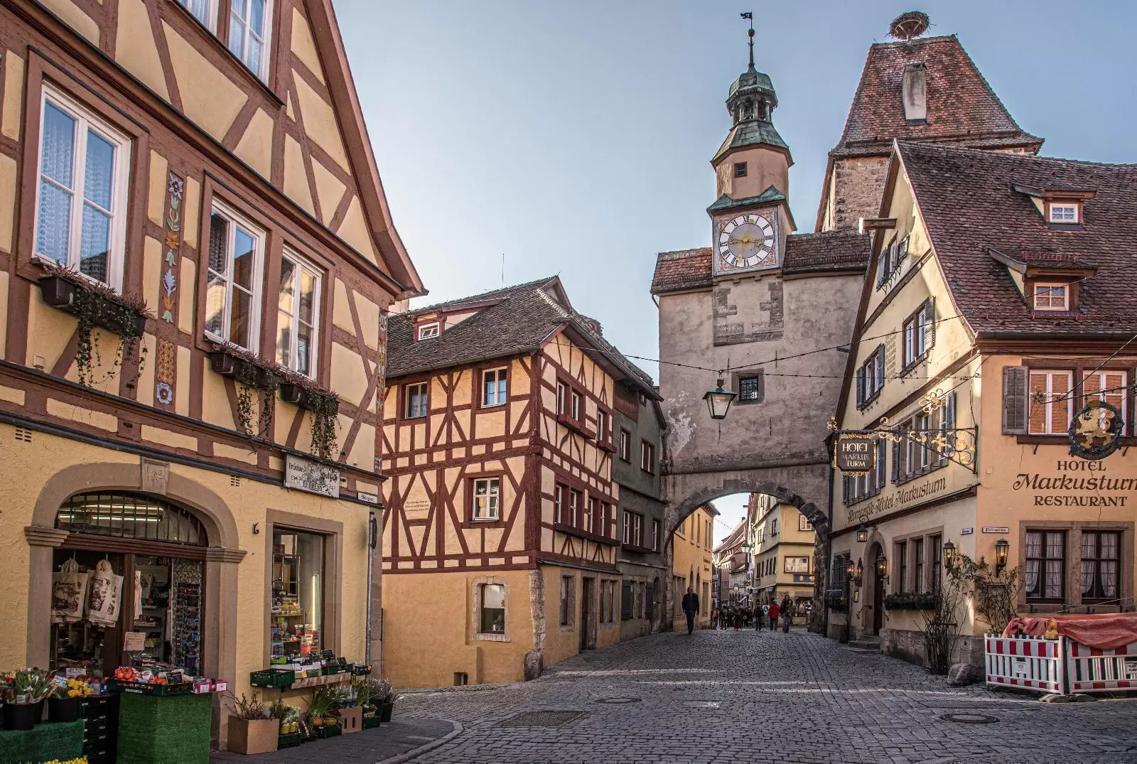 Rothenburg Röder alley and St. Mark’s Tower