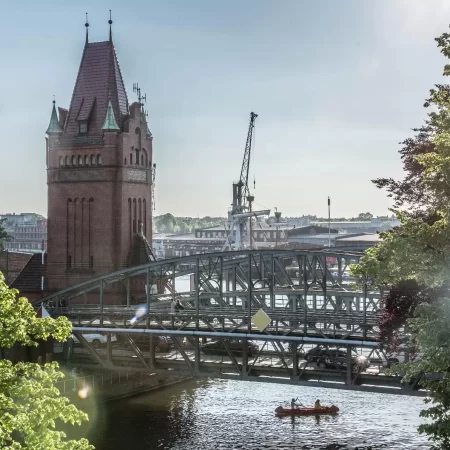 Lübeck Brückenturm Und Hubbrücke