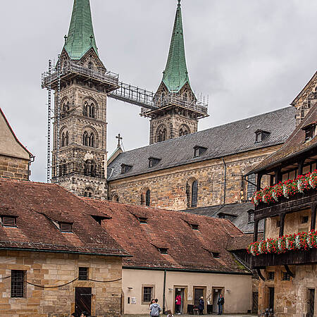 Historische Häuser und der Bamberger Dom schaffen eine der schönsten Ansichten der UNESCO-Welterbestadt.